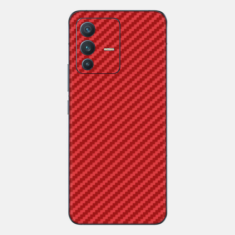 Carbon Fibre Red Glass Back