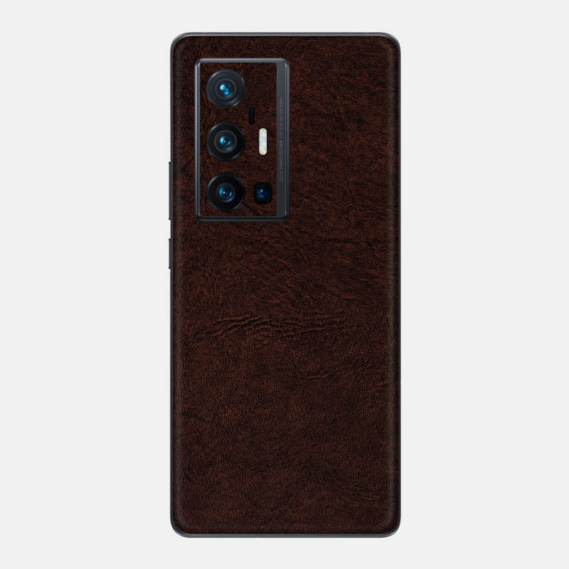 Brown Leather Glass Back