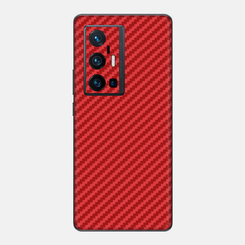 Carbon Fibre Red Glass Back