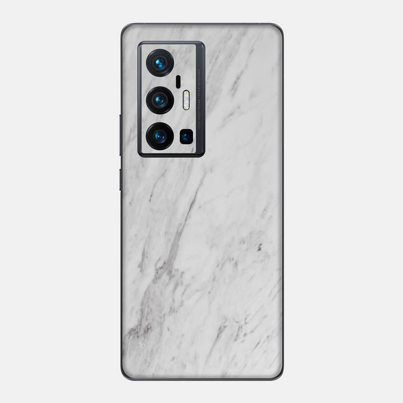 White Marble Glass Back