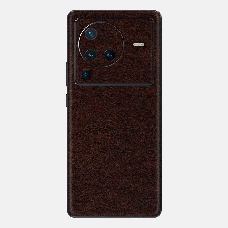 brown leather Glass Back