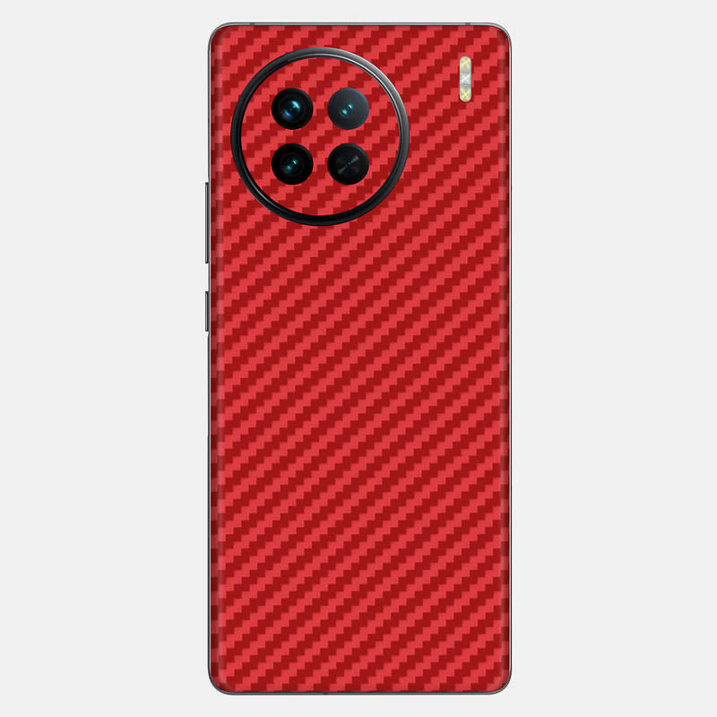 Carbon Fibre Red Glass Back