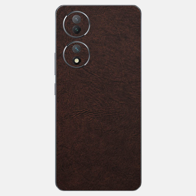 Brown Leather Glass Back