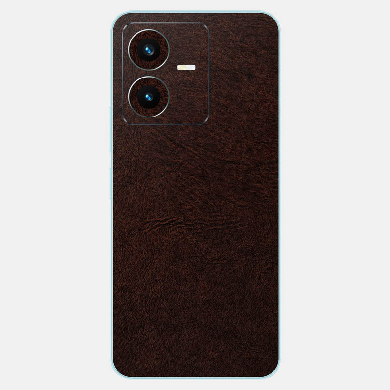 Brown Leather Glass Back