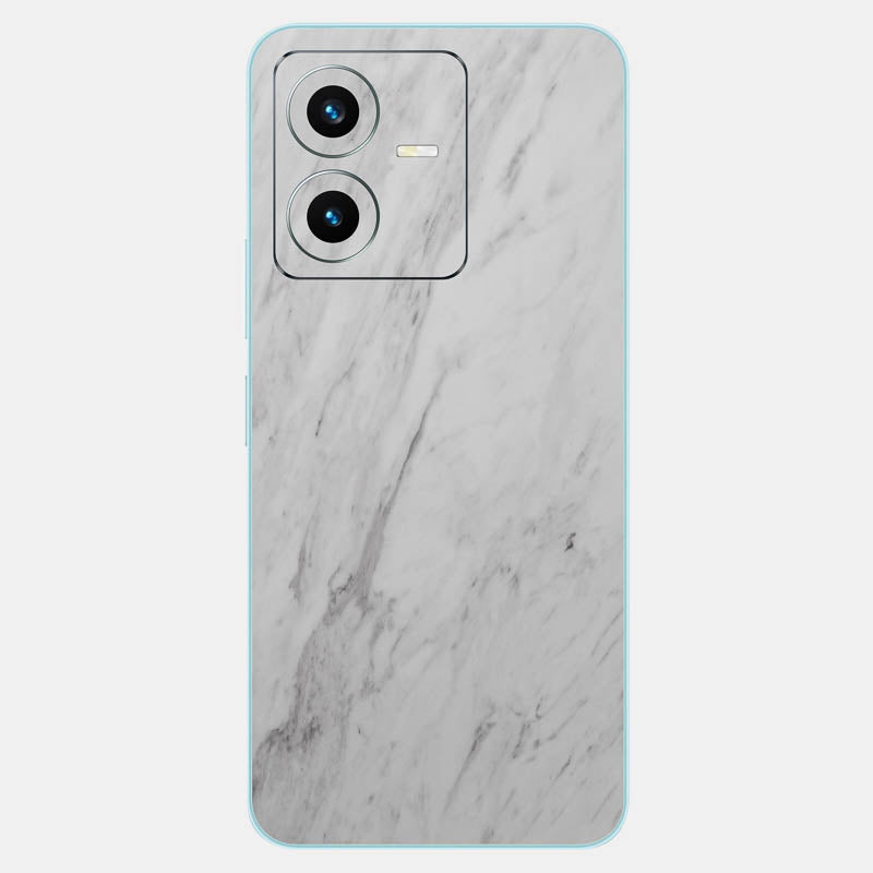 White Marble Glass Back