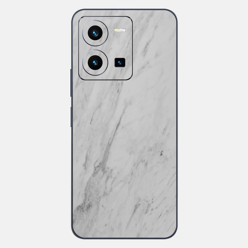 White Marble Glass Back