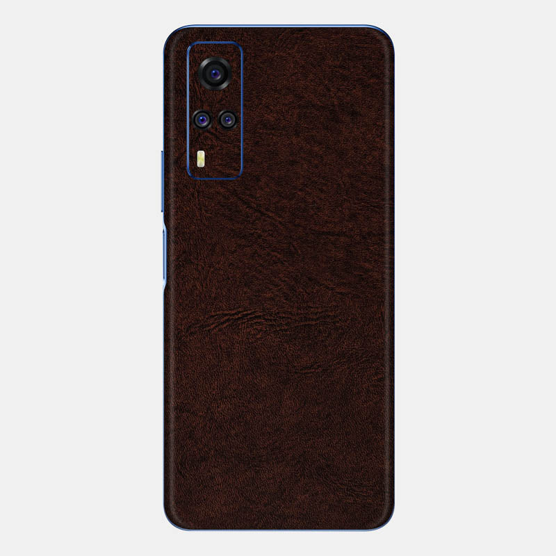 Brown Leather Glass Back