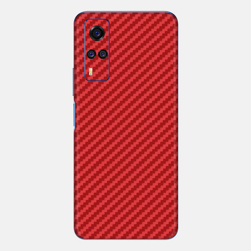 Carbon Fibre Red Glass Back