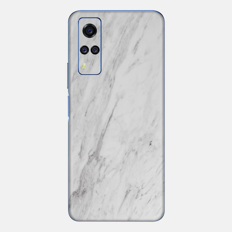 White Marble Glass Back