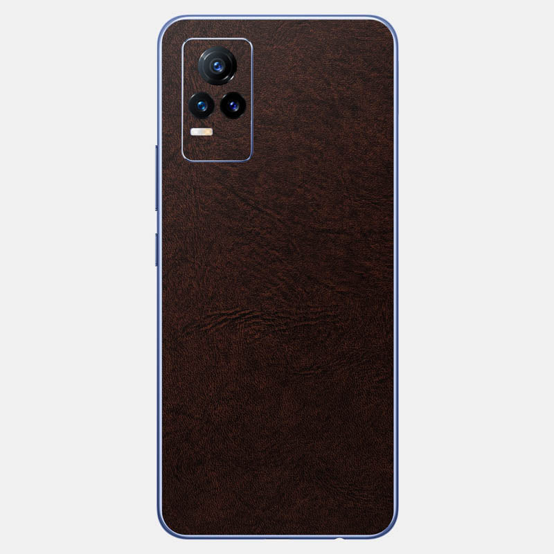 Brown Leather Glass Back