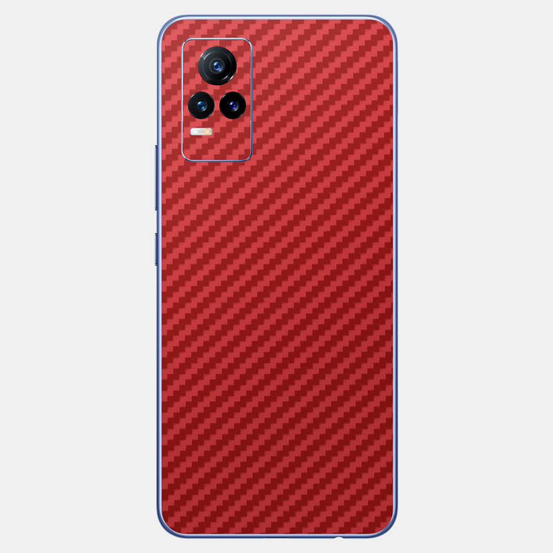 Carbon Fibre Red Glass Back