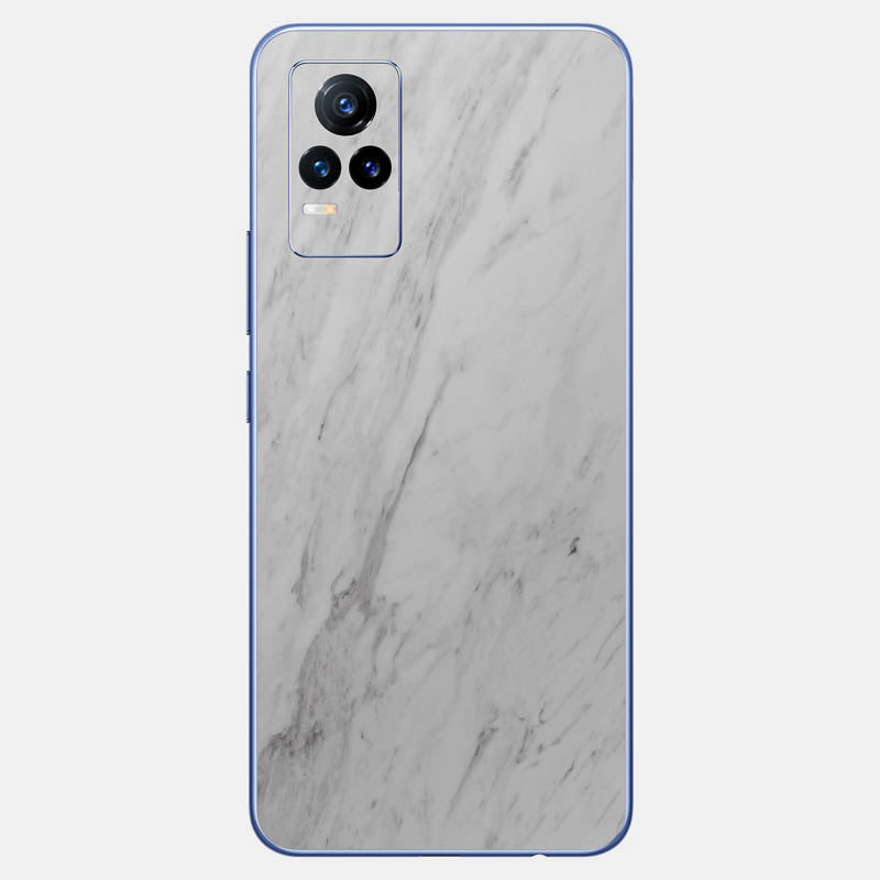 White Marble Glass Back