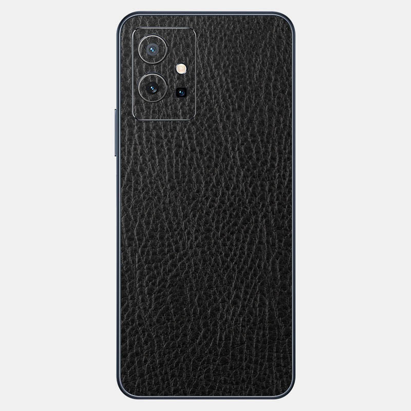 Black Leather Glass Back