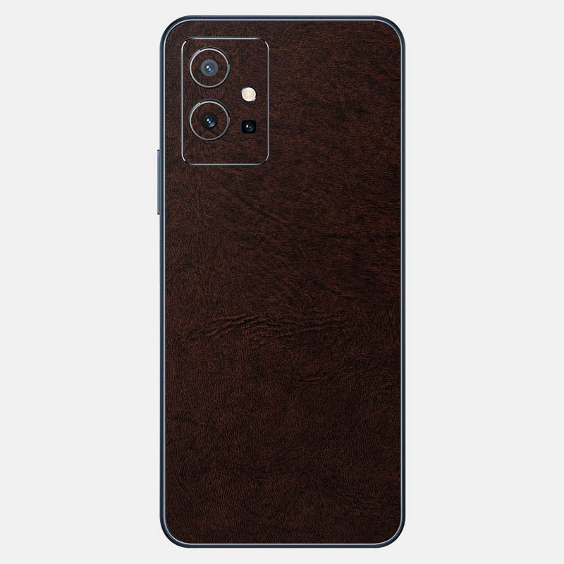 Brown Leather Glass Back