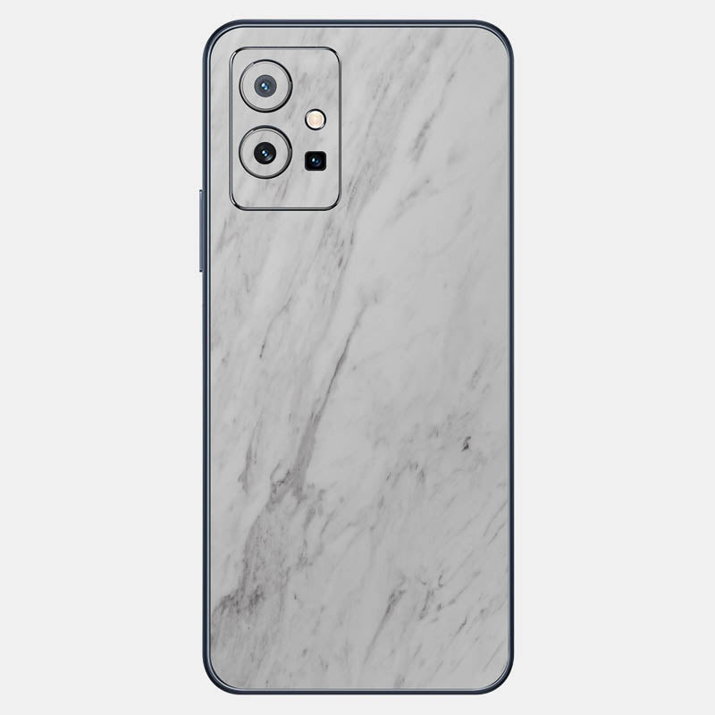 White Marble Glass Back