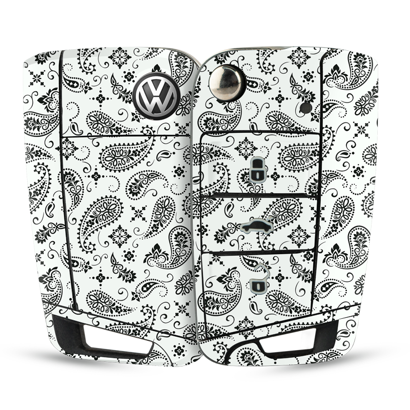 White Paisley Key-1