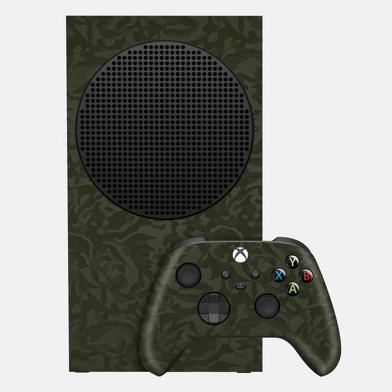 Green Camo Glass Back