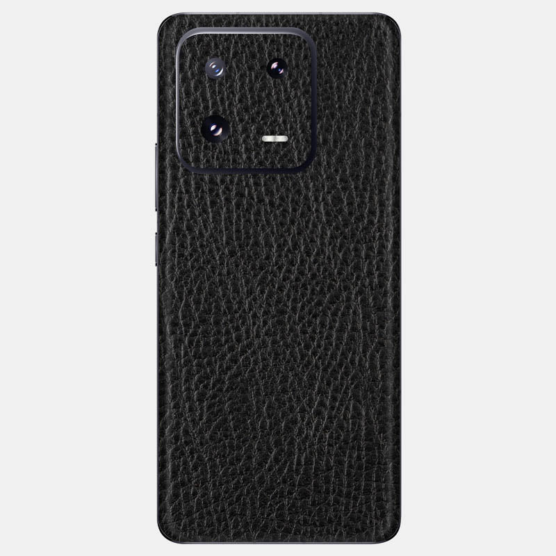 Black Leather Glass Back