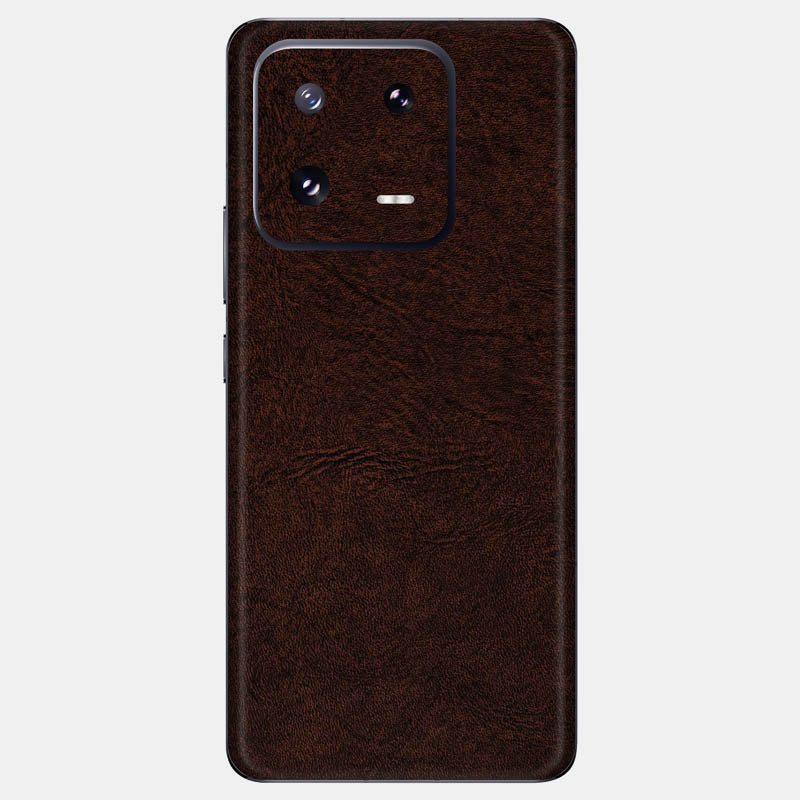 Brown Leather Glass Back