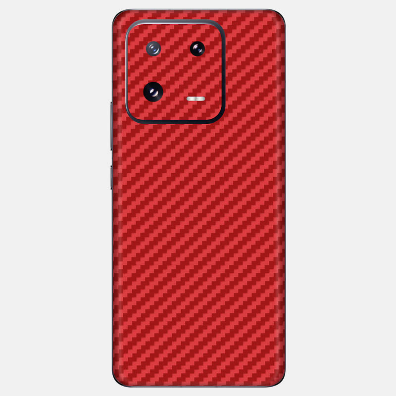 Carbon Fibre Red Glass Back